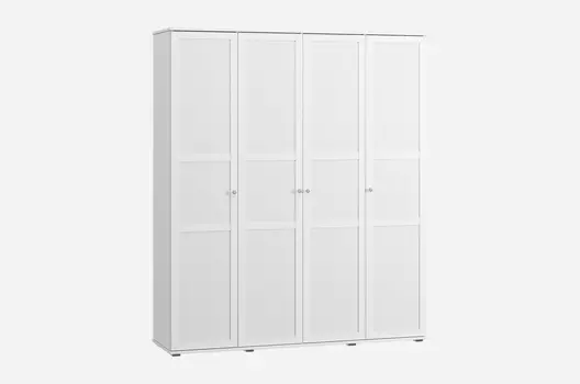 Распашной шкаф Амели-4-200-240 White