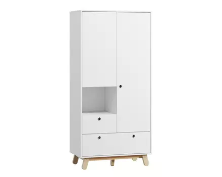 Распашной шкаф Анджи-2 White