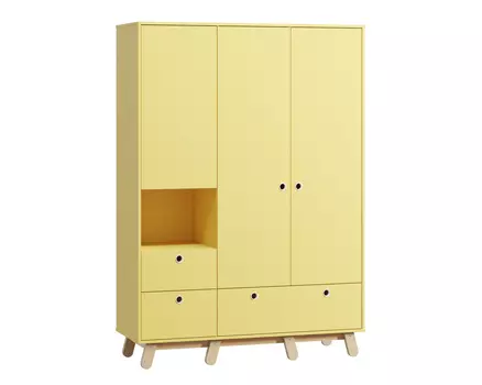 Распашной шкаф Анджи-3 Mustard
