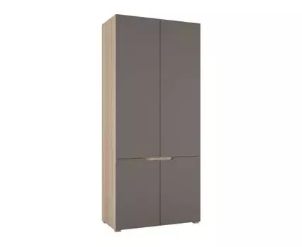 Распашной шкаф Анталия (203, 50 см, Прямые, Серый, 90 см)
