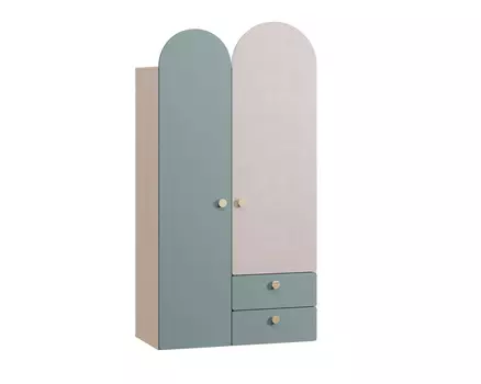 Распашной шкаф Арчи-2 Greenish Plywood