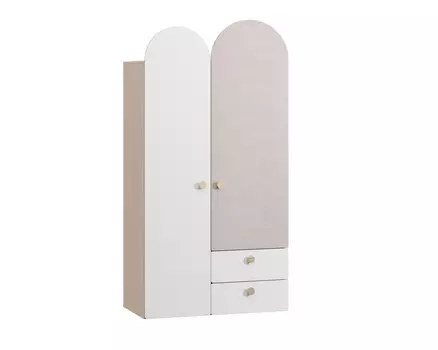 Распашной шкаф Арчи-2 Milk Plywood