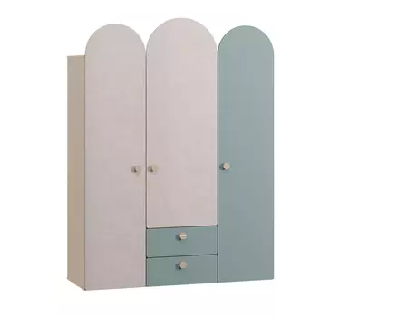 Распашной шкаф Арчи-3 Greenish Plywood