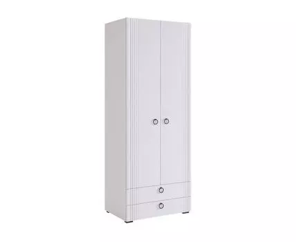 Распашной шкаф Ева (210, 50 см, Прямые, Белый, 80 см)