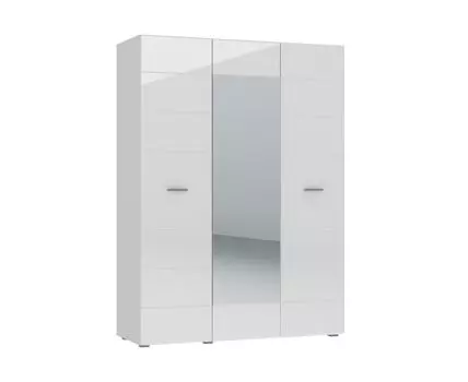 Распашной шкаф Глосс (205, 50 см, Прямые, Белый, 150 см)
