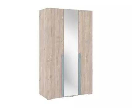 Распашной шкаф Лайк (210, 50 см, С зеркалом, Прямые, Синий, 120 см)
