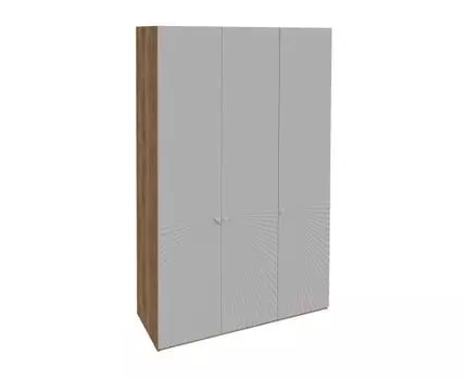 Распашной шкаф Лео (217, 60 см, Без зеркала, Прямые, Серый, 135)