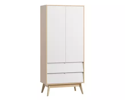 Распашной шкаф Лесли-2 Plywood White