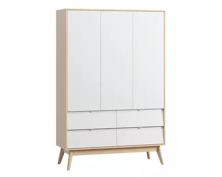 Распашной шкаф Лесли-3 Plywood White