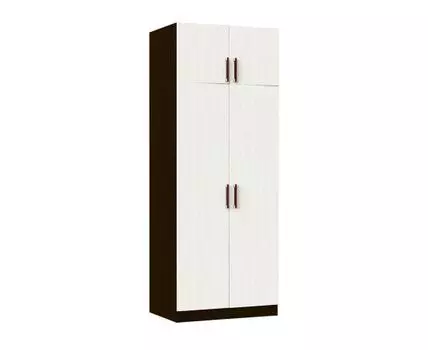 Распашной шкаф Лидер 2 РШ (210, 60 см, Прямые, Темное-светлое дерево, 80 см)