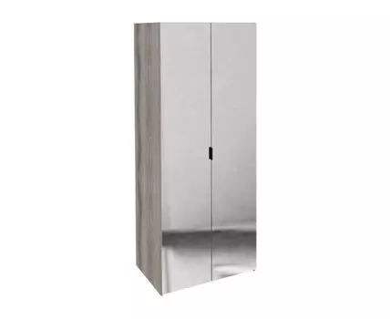 Распашной шкаф Манхеттен (217, 60 см, Прямые, Серый, 90 см)