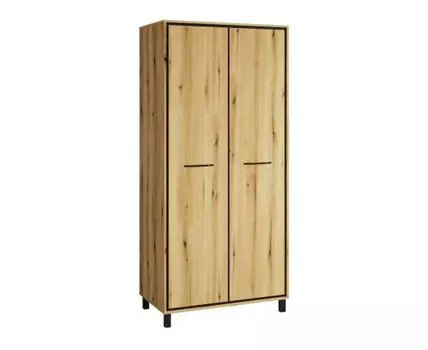 Распашной шкаф Мельбурн (212, 60 см, Прямые, Светлое дерево, 98)