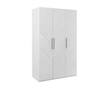 Распашной шкаф Моника Люкс (217, 60 см, Без дополнительных полок, Прямые, Белый, 135)