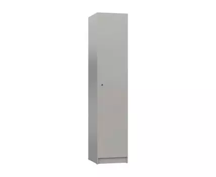 Распашной шкаф Нордик (236, 60 см, С дополнительными полками, Прямые, Серый, 50 см)