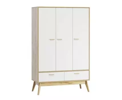 Распашной шкаф Нордик-3 Wood White