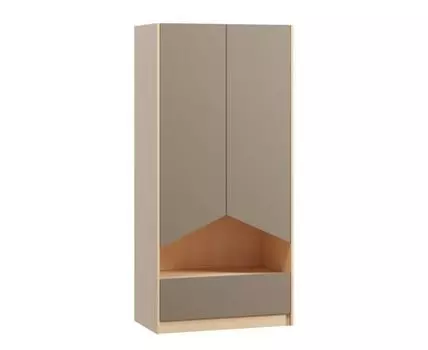 Распашной шкаф Пенни-2 Gene Plywood Latte