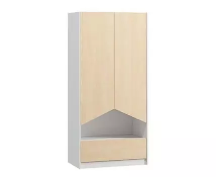 Распашной шкаф Пенни-2 White Plywood