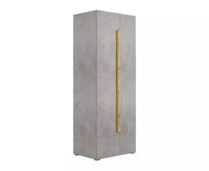 Распашной шкаф Римини (200/202, 50 см, Без топа-накладки, Прямые, Светлое дерево, 80 см)