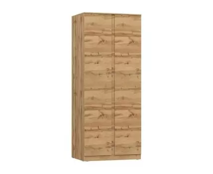 Распашной шкаф Штерн (200, 60 см, Прямые, Коричневое дерево, 83)