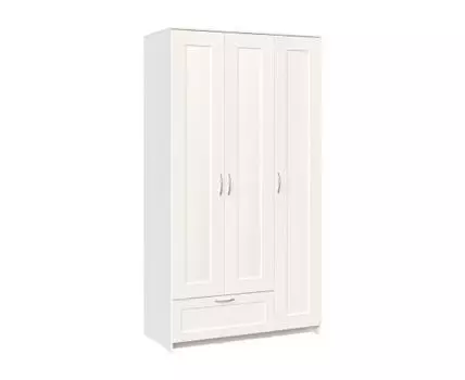 Распашной шкаф Сириус (219,6, 60 см, Без зеркала, Прямые, Белый, 117,1)