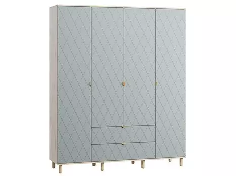 Распашной шкаф Теджонс-4 Diamond Mentol
