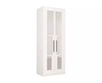 Распашной шкаф Валенсия (225.3, 50 см, Прямые, Белый, 80 см)