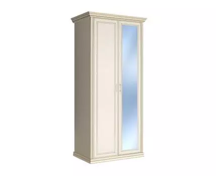 Распашной шкаф Венето (219, 60 см, Без полок, Прямые, Светлое дерево, 100 см)