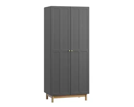 Распашной шкаф Виклу-2 Grafit Oak