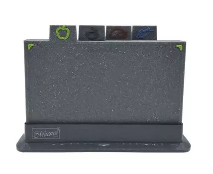 Разделочная доска Amore на подставке (26, 34, Серый, 8)