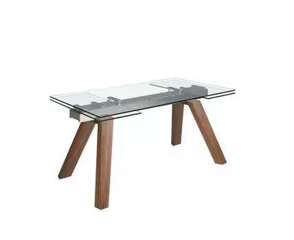 Раздвижной обеденный стол 1123/MC21034DT из закаленного стекла 160/200/240 х 90