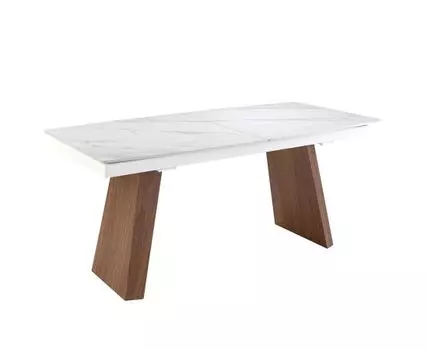 Раздвижной обеденный стол 1134/DT980 из керамики в мраморной отделке