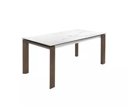 Раздвижной обеденный стол D2058BA /1095 из керамики и орехового дерева