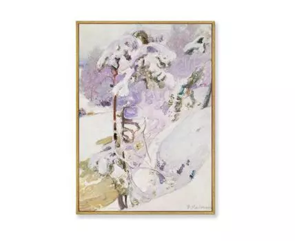 Репродукция картины на холсте Early spring, 1911г. (мультиколор, золотистый, 75)