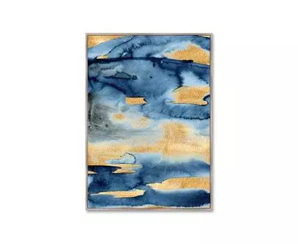 Репродукция картины на холсте Golden skies (мультиколор, 105)