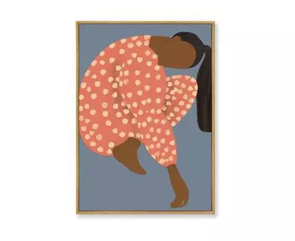 Репродукция картины на холсте Lagomlandet, No 4, 2022г. (мультиколор, золотистый, 75)