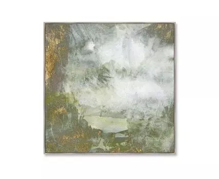 Репродукция картины на холсте Lake deep in the jungle (мультиколор, 105)