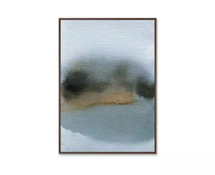 Репродукция картины на холсте Lakeside, late evening (105)