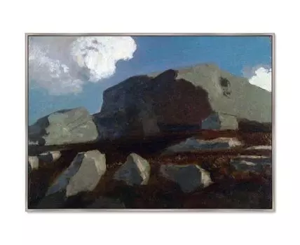 Репродукция картины на холсте Landscape with Rocks, near Royan, 1875г. (мультиколор, 105)