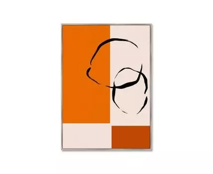 Репродукция картины на холсте Lemons in geometry (105)