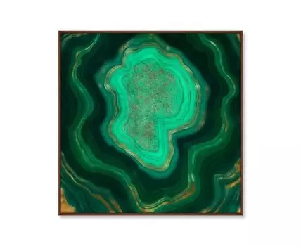 Репродукция картины на холсте Malachite, the beauty of stone (мультиколор, 105)