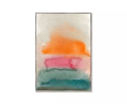 Репродукция картины на холсте Sunset over the sea (105)