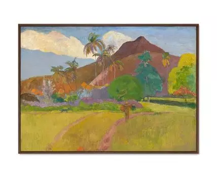 Репродукция картины на холсте Tahitian Landscape, 1891г. (мультиколор, 105)