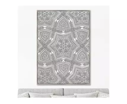 Репродукция картины на холсте The Bat One! 2022г. (мультиколор, золотистый, 75)