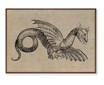 Репродукция картины на холсте The Medieval period Art Collection, No 34, V-XV вв. (мультиколор, орех, 75)