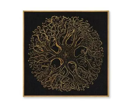 Репродукция картины на холсте The Medieval period Art Collection, No 58, V-XV вв. (мультиколор, золотистый, 105)