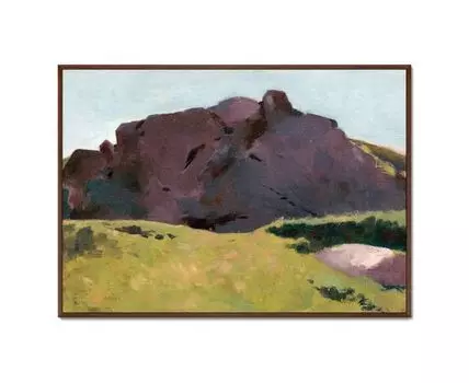 Репродукция картины на холсте The Rocky Slope, 1875г. (мультиколор, 105)