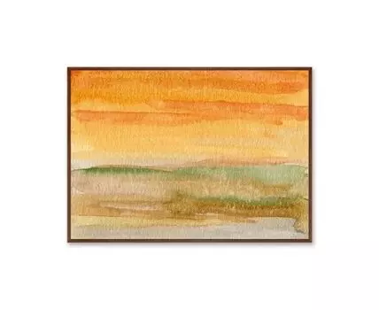 Репродукция картины на холсте Valley landscape in July (105)