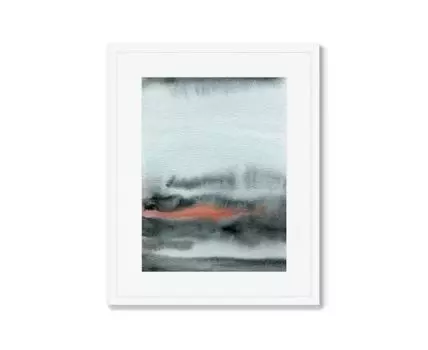 Репродукция картины в раме Edges of the morning sun (Белый, 42)