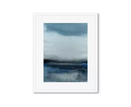 Репродукция картины в раме In the middle of a sea storm (Белый, 42)