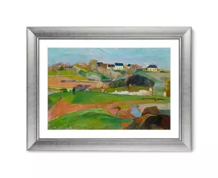 Репродукция картины в раме Landschaft bei Le Pouldu, 1890г. (мультиколор, 60,5)